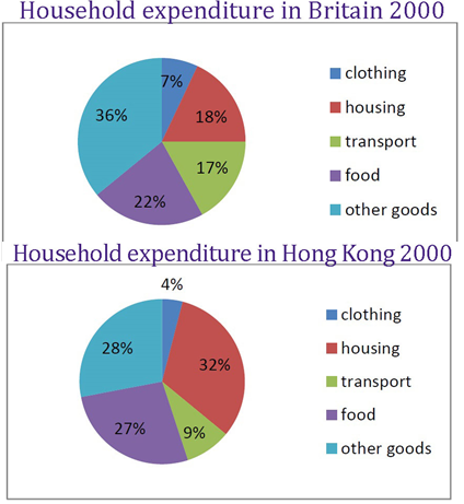 Pie Chart On Monthly Expenses Of A Family