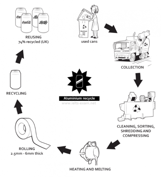 The Diagram Below Shows The Recycling Process